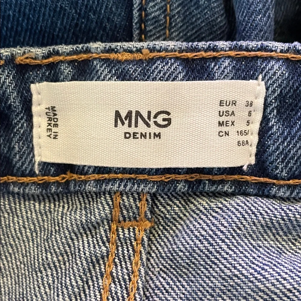 MNG Denim Blue Straight Leg Women's Jeans - Picture 10 of 10